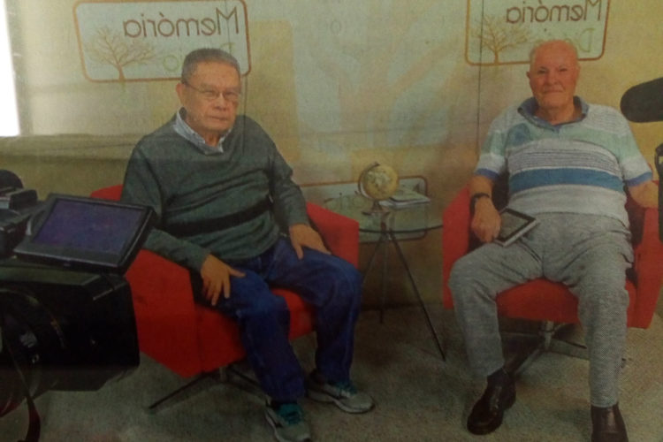 Ex-alunos da turma de 58 são entrevistados por Ademir Medici