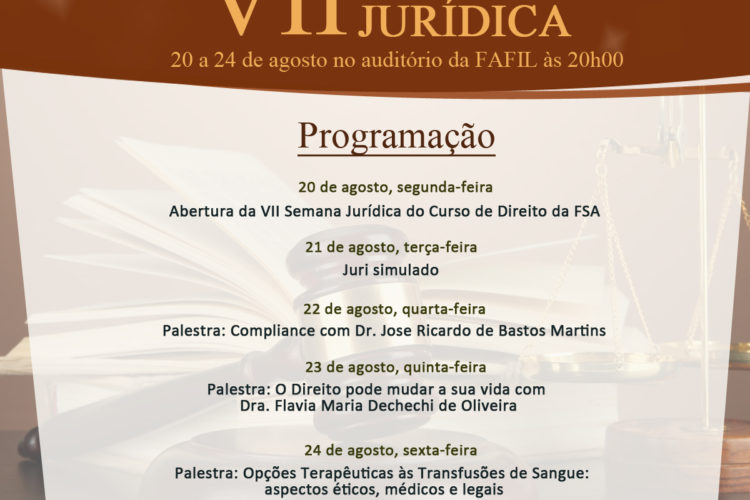 A Fundação Santo André promove a VII Semana Jurídica