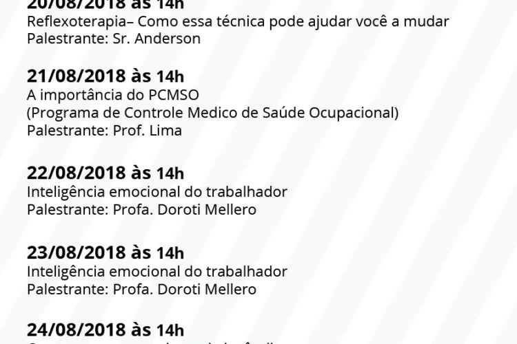 CIPA promove a IV Semana Interna de Prevenção de Acidentes do Trabalho