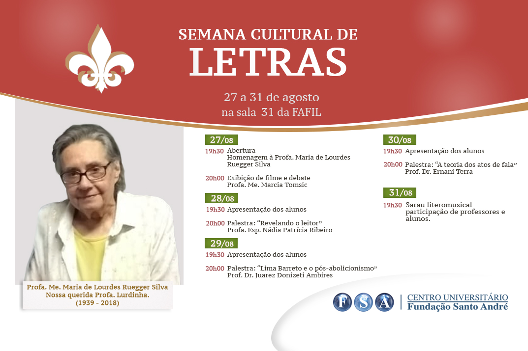 Semana de Letras “Profa. Maria de Lourdes Ruegger Silva”