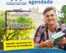 Fundação Santo André prorroga as inscrições do Vestibular Agendado até ao dia 14 de agosto