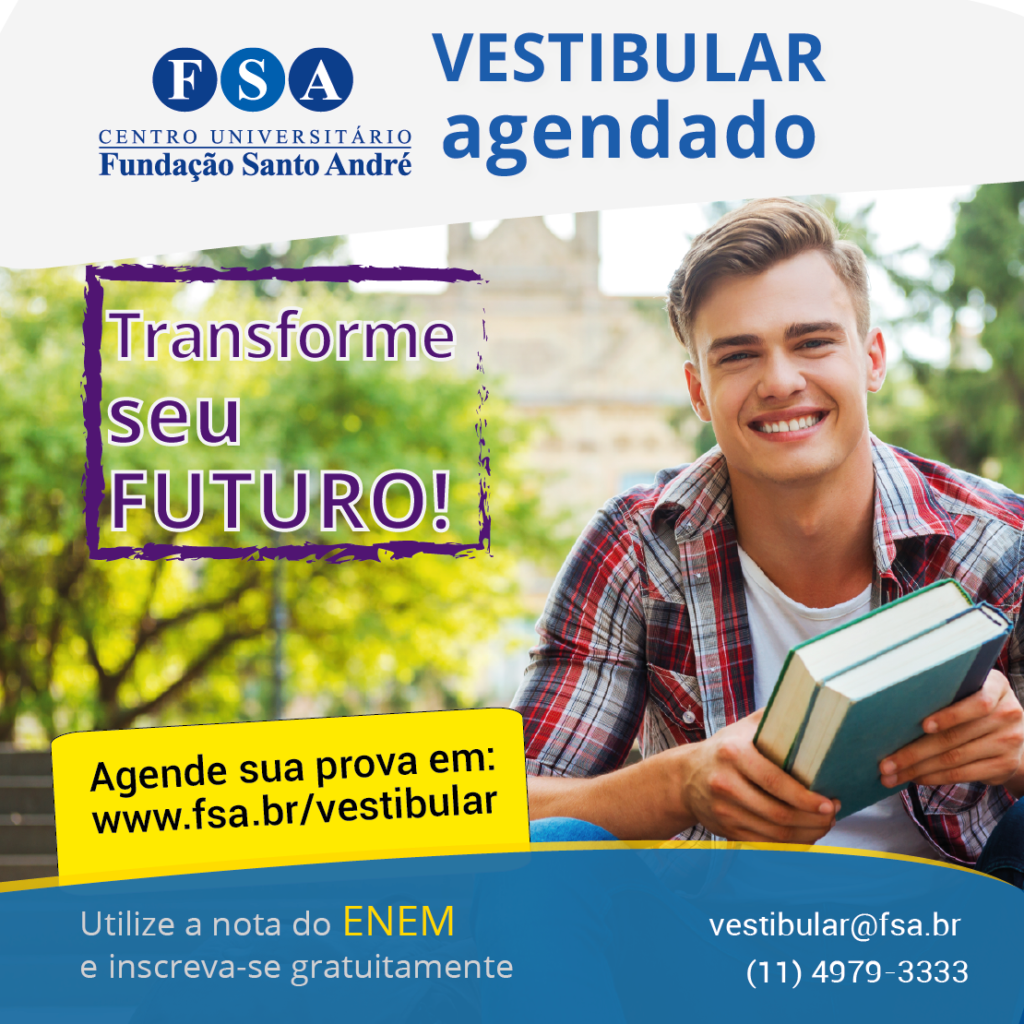 Você está visualizando atualmente Fundação Santo André prorroga as inscrições do Vestibular Agendado até ao dia 14 de agosto