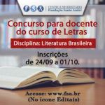 Contratação de docente para a disciplina Literatura Brasileira