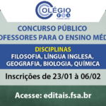 FSA abre concurso para docentes do Ensino Médio