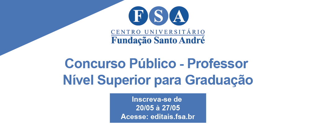 Você está visualizando atualmente Fundação Santo André contrata professores universitários