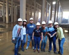 Alunos do curso de Engenharia Civil da Fundação Santo André participam de visita técnica às obras do Piscinão de São Bernardo