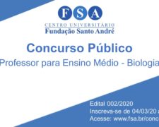 Fundação Santo André contrata professor para o Ensino Médio