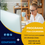 Programa FSA-COURSERA disponibiliza mil licenças de acesso para cursos em diversas áreas – inscreva-se