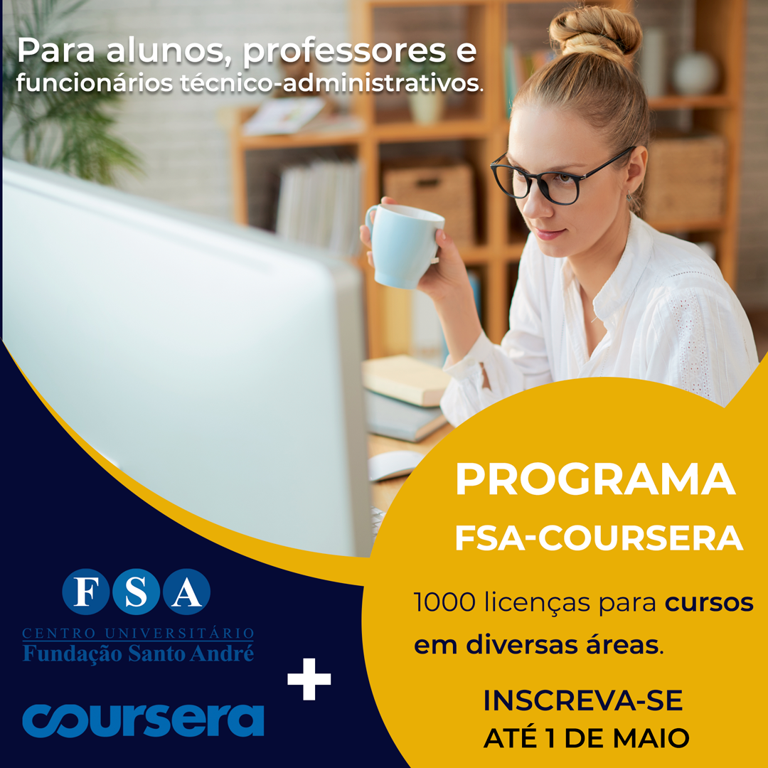 Você está visualizando atualmente Programa FSA-COURSERA disponibiliza mil licenças de acesso para cursos em diversas áreas – inscreva-se