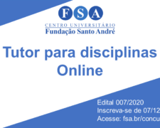 Fundação Santo André contrata “Tutor para disciplinas online”