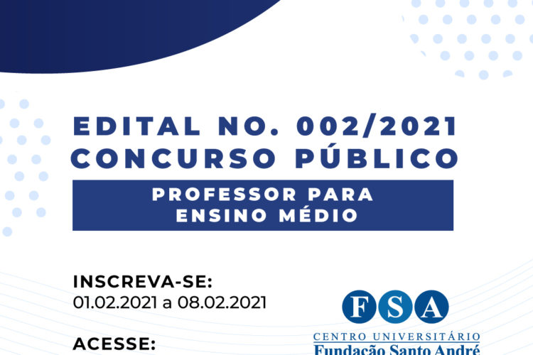 Fundação Santo André contrata Professores para o Ensino Médio