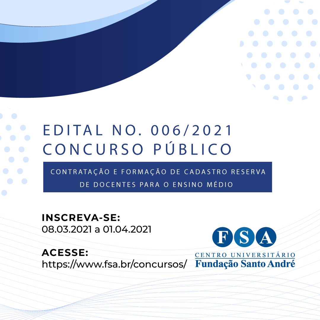 Você está visualizando atualmente Fundação Santo André contrata Professores para o Ensino Médio