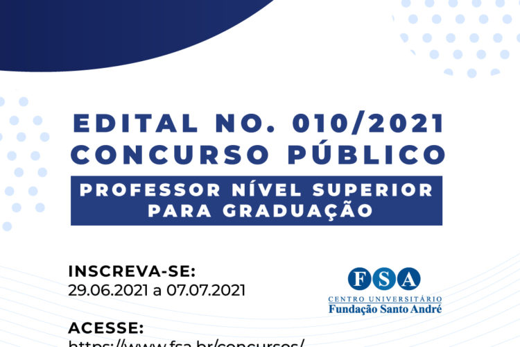 Fundação Santo André contrata Professores – Nível Superior para Graduação