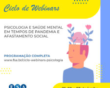 Curso de Psicologia do Centro Universitário Fundação Santo André realizará Ciclo de Webinars