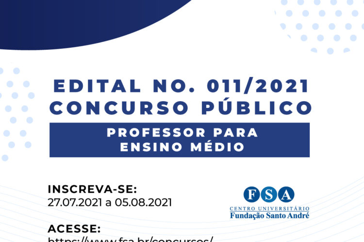 Fundação Santo André contrata Professores – Nível Ensino Médio