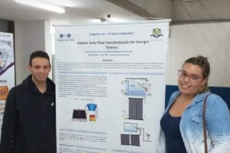 Alunos da Fundação Santo André desenvolvem projeto de aquecedor solar