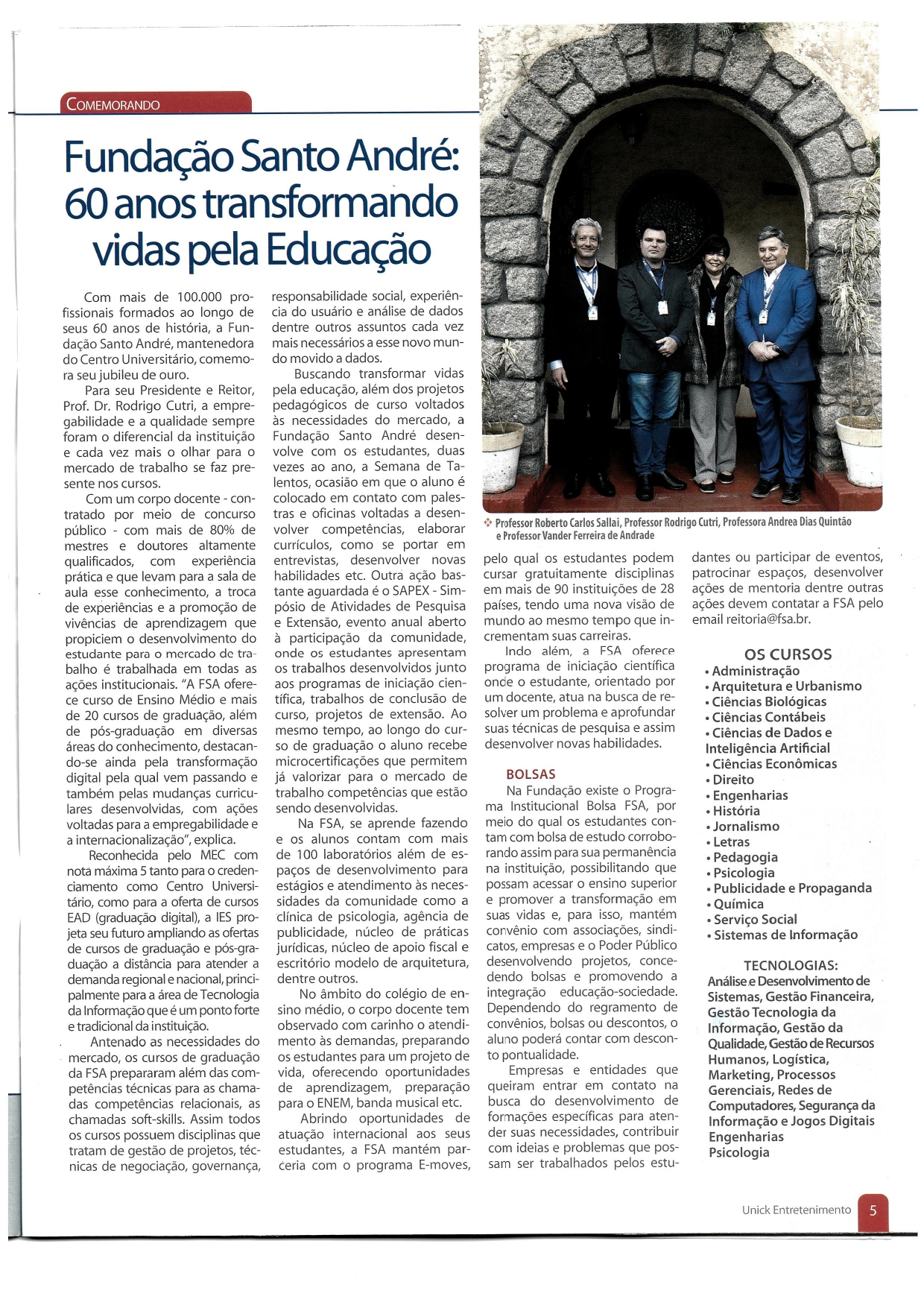 Fundação Santo André: 60 anos transformando vidas pela educação - FSA ...