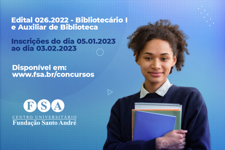 Fundação Santo André contrata  Auxiliar de Biblioteca e  Bibliotecário
