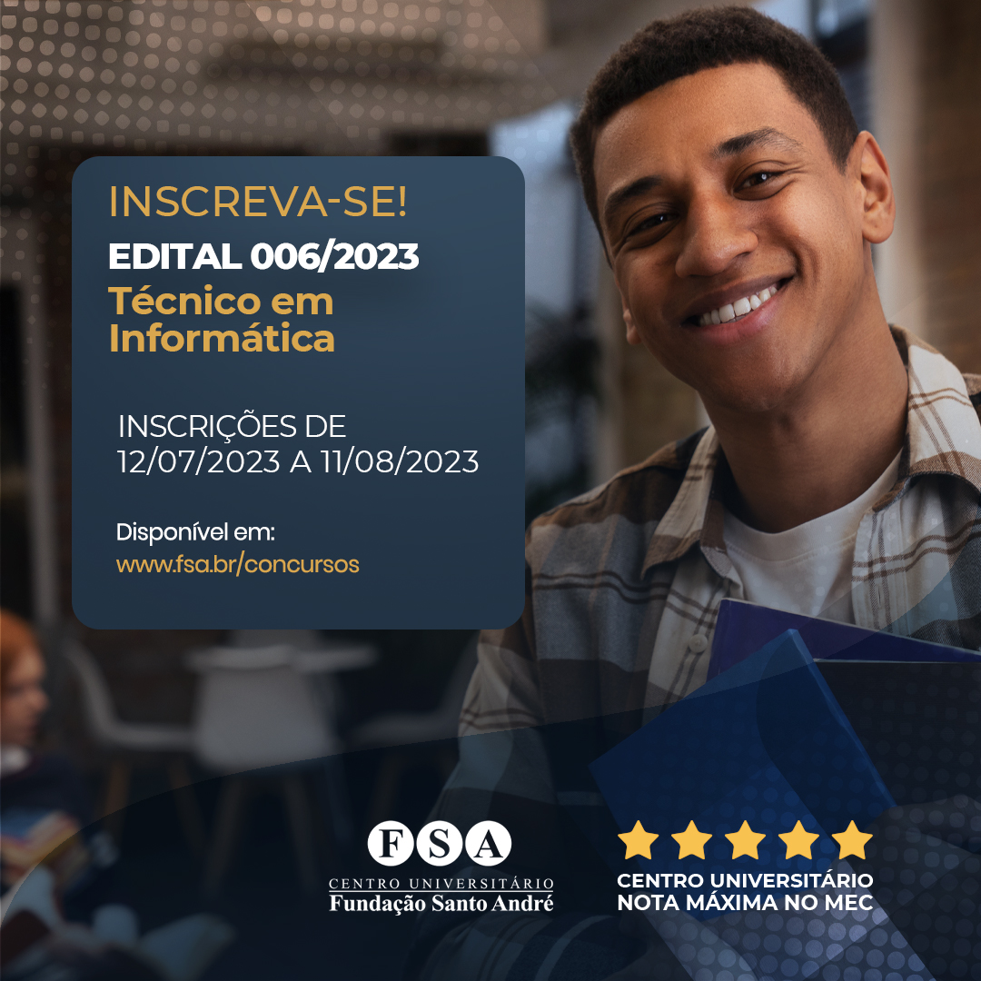 Você está visualizando atualmente Fundação Santo André contrata Técnico em Informática