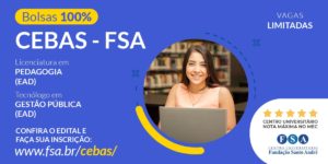 Por meio do programa CEBAS-FSA, Fundação Santo André oferece bolsas de estudo gratuitas