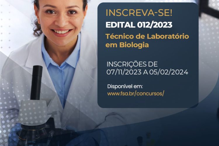 Fundação Santo André abre concurso de Técnico de Laboratório em Biologia