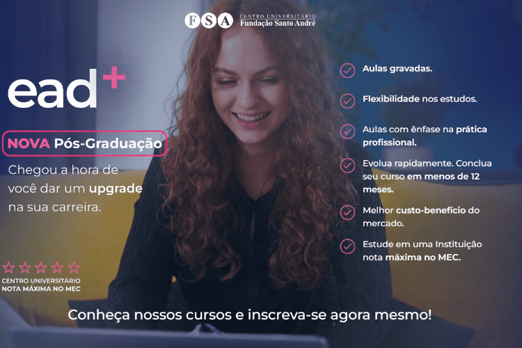 Quais são os cursos de pós-graduação da Fundação Santo André?