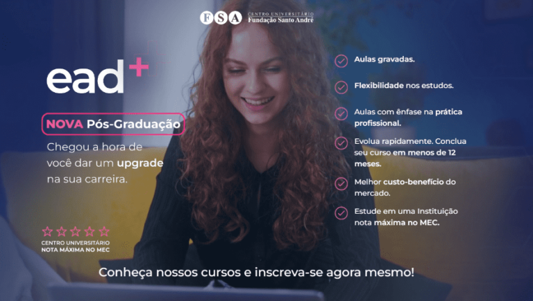 Confira quais são os cursos de pós-graduação do Centro Universitário Fundação Santo André