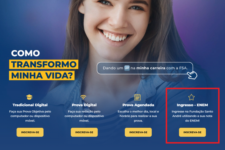 Confira como entrar na Fundação Santo André com a nota do ENEM