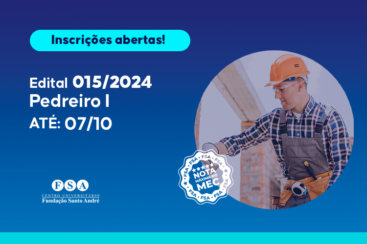 Concurso de Pedreiro I na Fundação Santo André