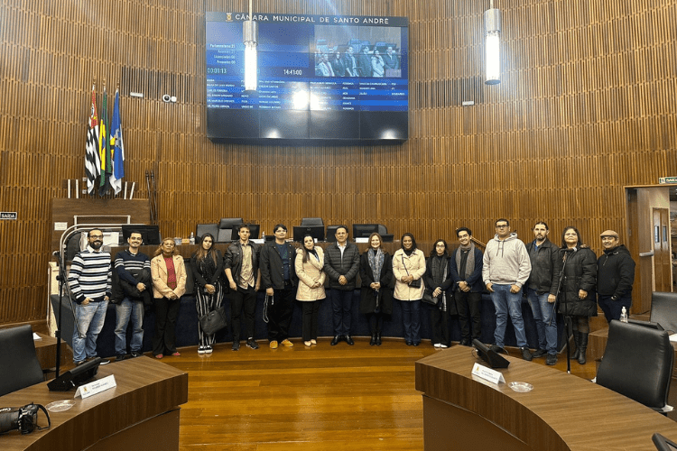 Alunos da FSA visitam a Câmara Municipal de Santo André