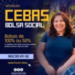 Vestibular Social CEBAS 2027.1: bolsas de até 100% na FSA